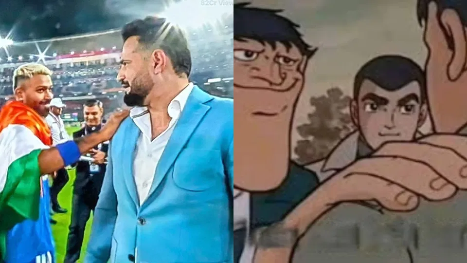 Hardik Pandya's gesture news